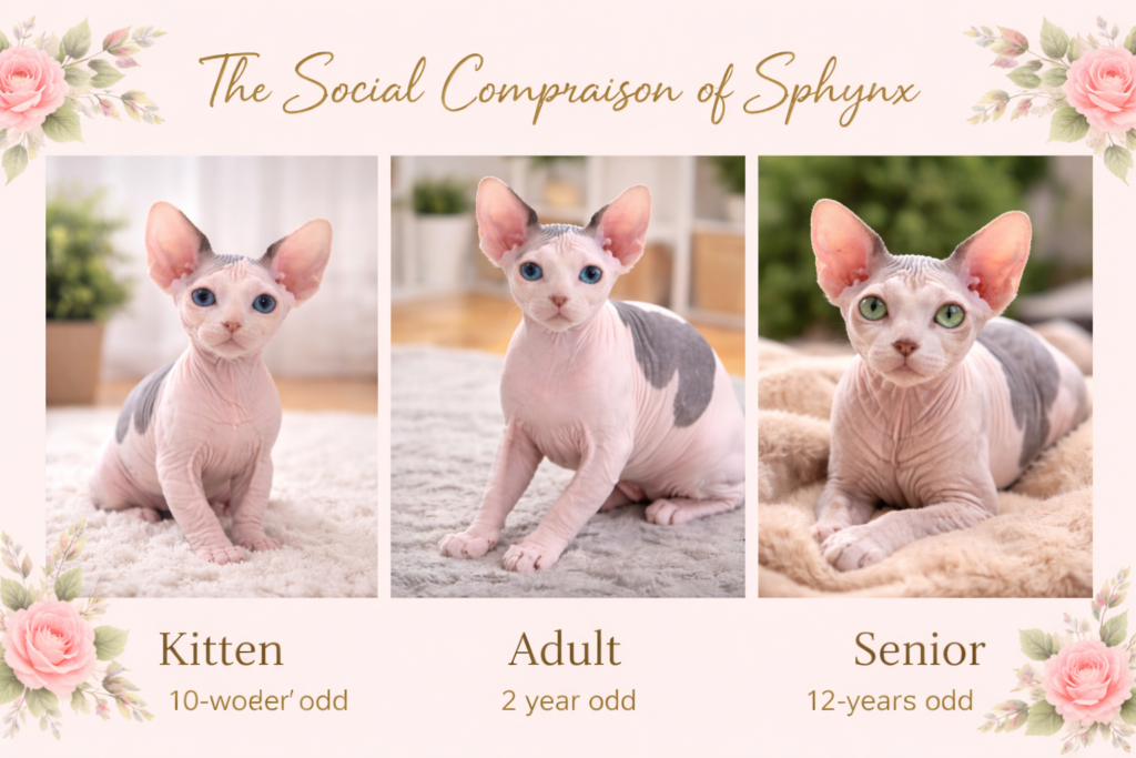 a social sphynx cat sitting on an owner